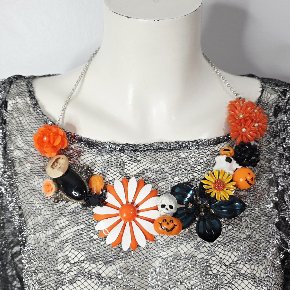 One Of A Kind Halloween Statement Necklace